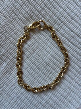 Gold Link Chain Necklace for Women - Polished Gold Finish